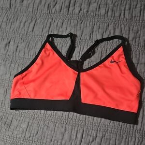 Nike Vibrant Orange/Red and Black Sports Bra